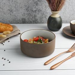 Салатник 800 мл d 15,5 cм h7 cм White Matt New Brown Taiga P.L. [4]