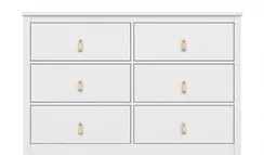 Комод Ellipse Wood 6 ящиков Белый
