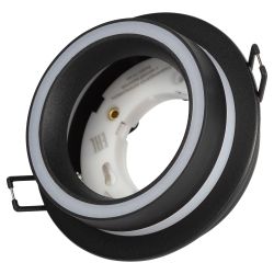 Светильник встраиваемый ЭРА DK116 BK под лампу GX53 черный