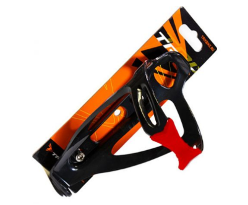 Держатель фляги TRIX, крепление на раму, пластиковый, черный (100)