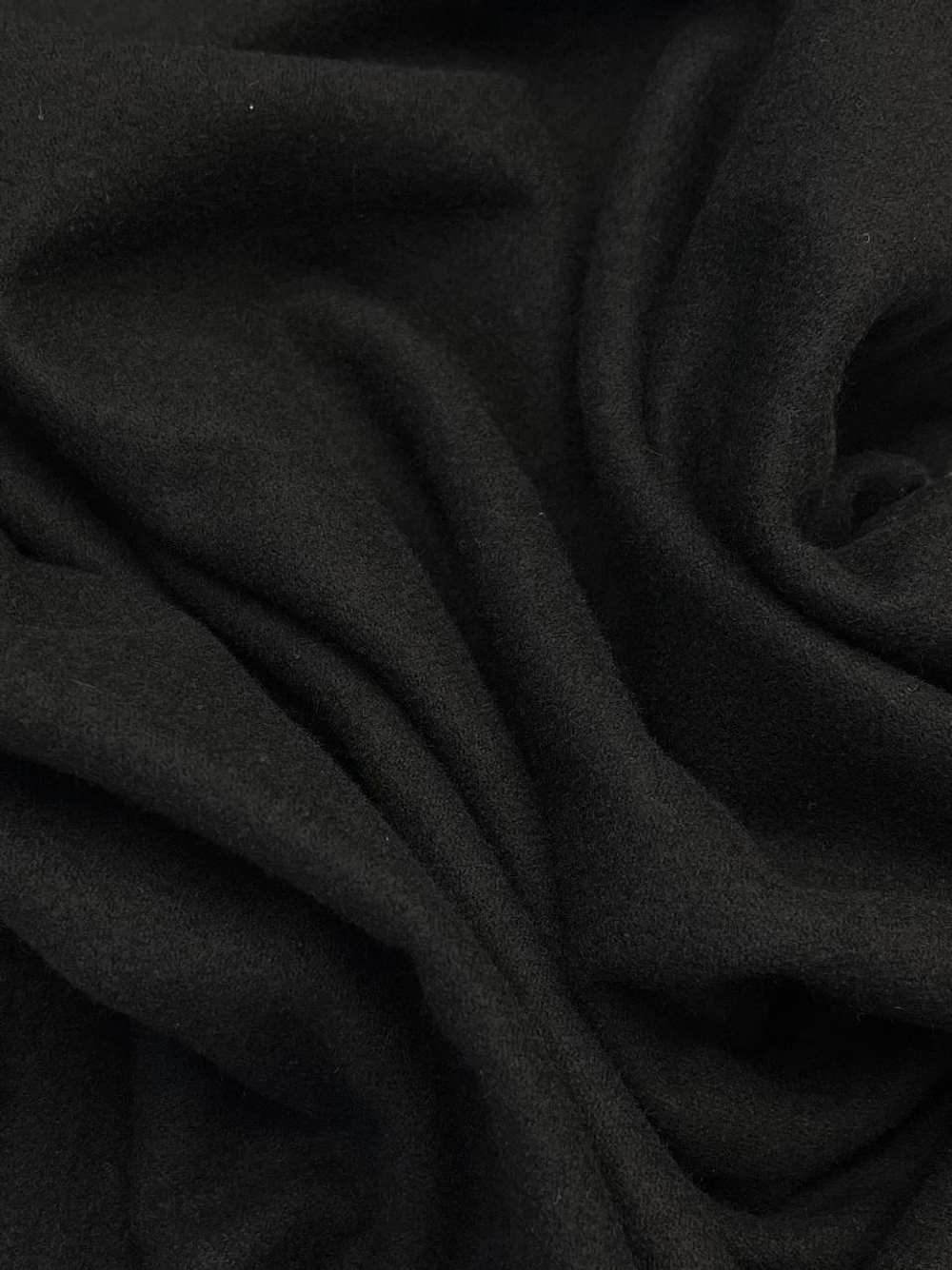 Шерсть костюмно-плательная Loro Piana черная