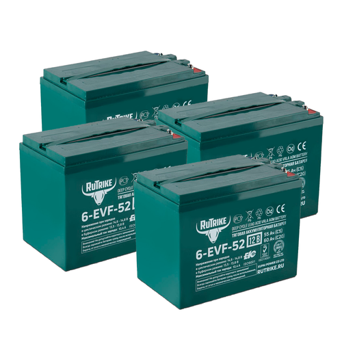 Комплект аккумуляторов RuTrike 6-EVF-52 48V55AH (AGM)