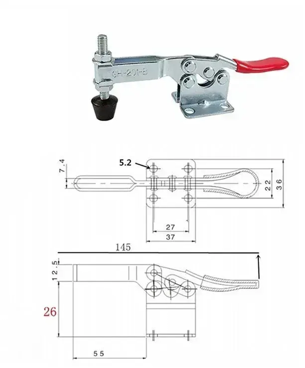 Зажим механический GH-201-B