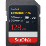 Карта памяти SanDisk Extreme Pro SDXC 128GB UHS-II U3 V90, R/W 300/300 МБ/с