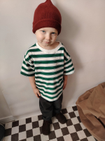 Футболка оверсайз Mjölk Green Stripes