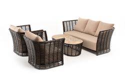 "Валенсия" лаунж-зона из искусственного ротанга, цвет бронзовый