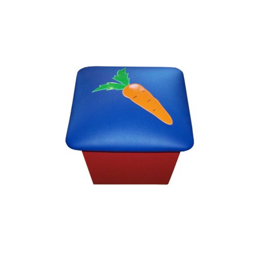 Пуфик с аппликацией Морковка