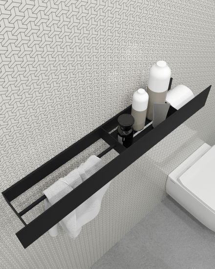 Полка Varius L (черный)