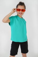 Фуфайка (футболка) для девочки Гретта-1 Виотекс МЕНТОЛОВЫЙ