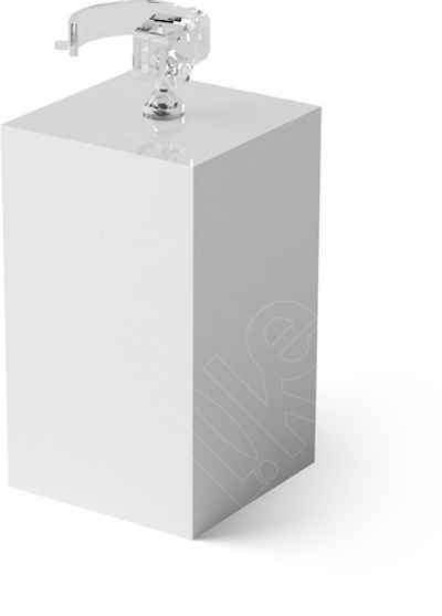 Подставка акриловая для кольца/кольцедержатель/ПЭТ карман для бирки/Н-75 мм.