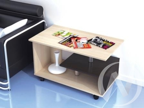 Стол журнальный Консул-5 (дуб молочный/венге)