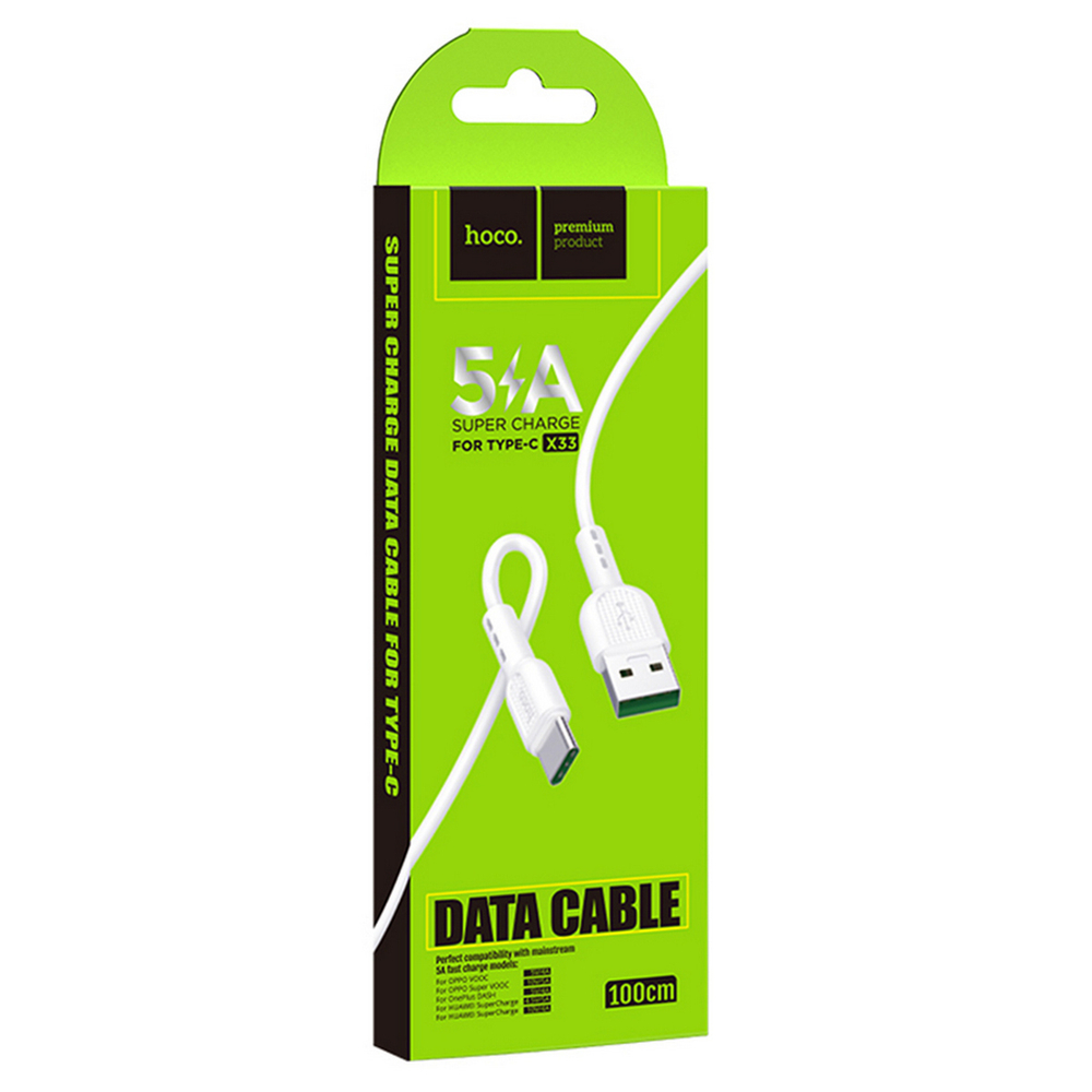 Кабель USB x TypeC -1 м. HOCO X33A (5A)