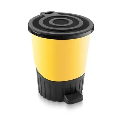 Ведро мусорное с педалью 26 л желыйшт