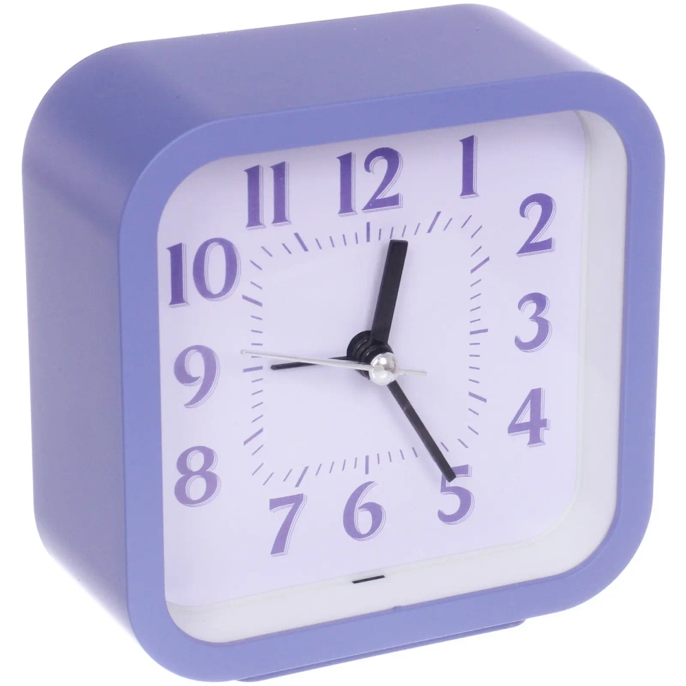 Будильник «Астон» 10*10*4,3см, микс цветов