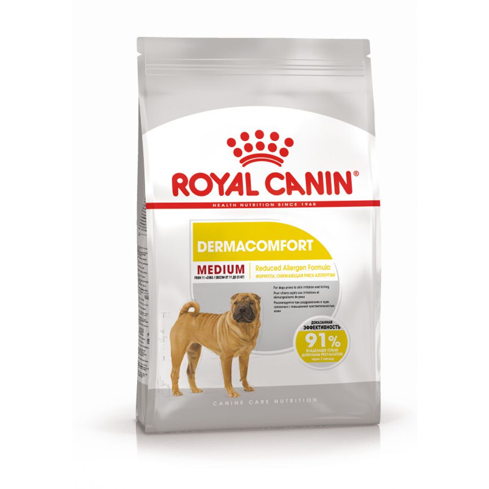 Royal Canin Medium Dermacomfort Корм сухой для взрослых собак средних размеров 10кг