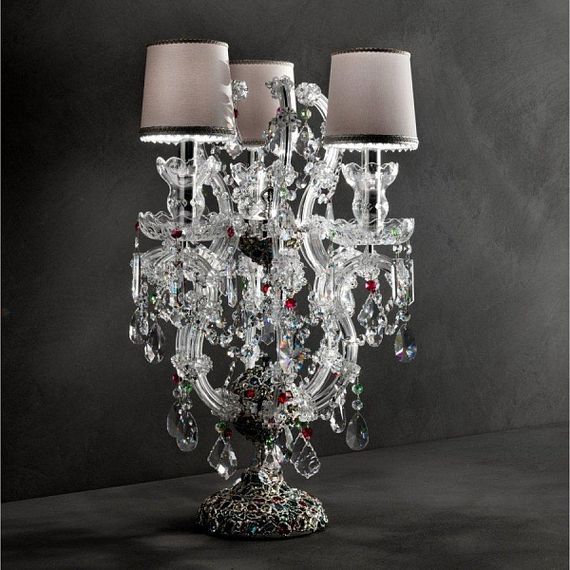 Настольная лампа Masiero Luxury Aqaba/TL3 Asfour crystal (Италия)