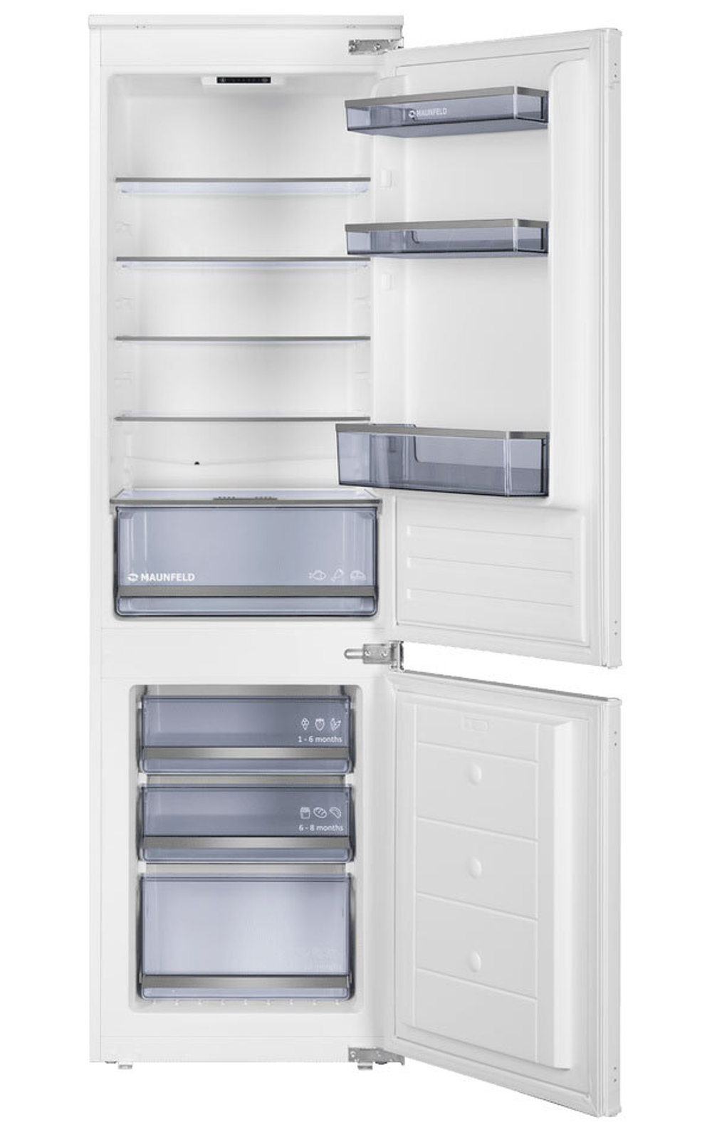 Встраиваемый двухкамерный холодильник Maunfeld MBF177SWGR Inverter