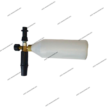 Балон пеногенератора универсальный, подходит для Керхер, при стачивании 2х боковых зубьев для Штиль