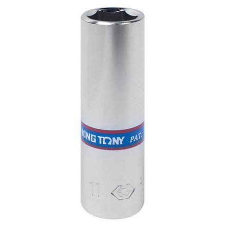 Цена на KING TONY (223511M) Головка торцевая глубокая шестигранная 1/4", 11 мм