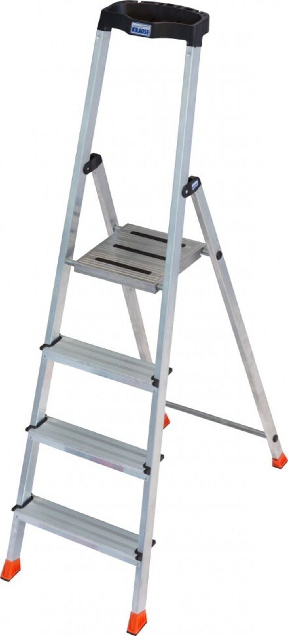 SAFETY Стремянка с большой полкой,4 ступени,раб.высота 2.83м(128942)