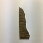 Заглушка левая к плинтусу "LIDER-75" 740 Дуб винтажный