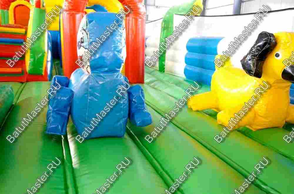 Коммерческий надувной батут "Радужный город" 12*6*3 м