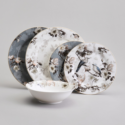 ОБЕДЕННЫЙ НАБОР LEFARD BOHEMIAN BIRDS 12ПР, 20,5/25,5/18СМ