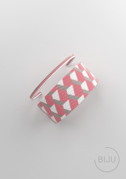 Схема PEYOTE, Схема браслета мозаичное плетение, узор из Miyuki Delica 11/0, файл PDF, №204