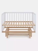 Кроватка детская Rant Indy Pro Cloud White маятник универсальный, автостенка