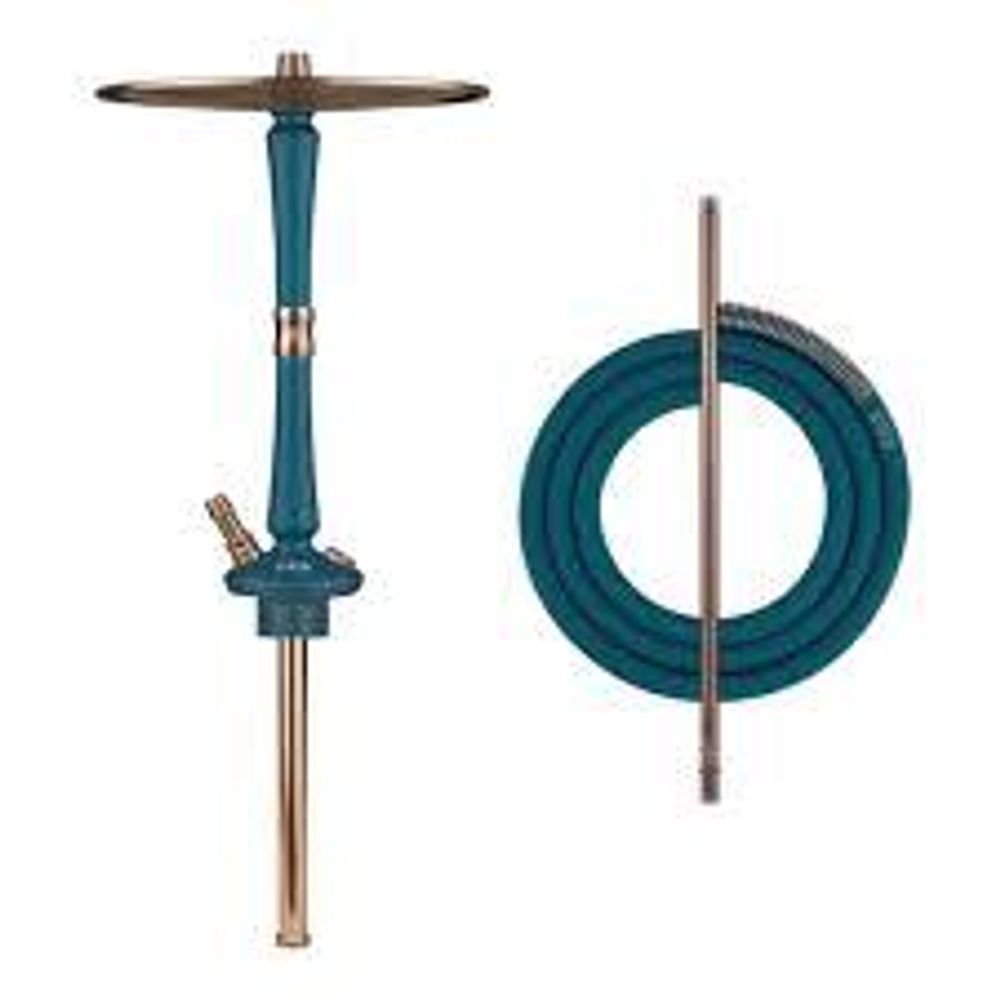 Кальян Hoob Go Marine Blue, Фурнитура Золото, +Щипцы Hoob Золото