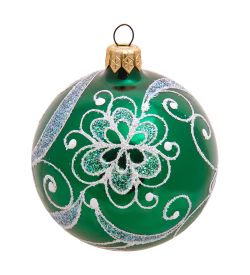 Элита НФШ-1566 Ел.украшение Шар «Новогодняя фантазия» зеленый 80 мм