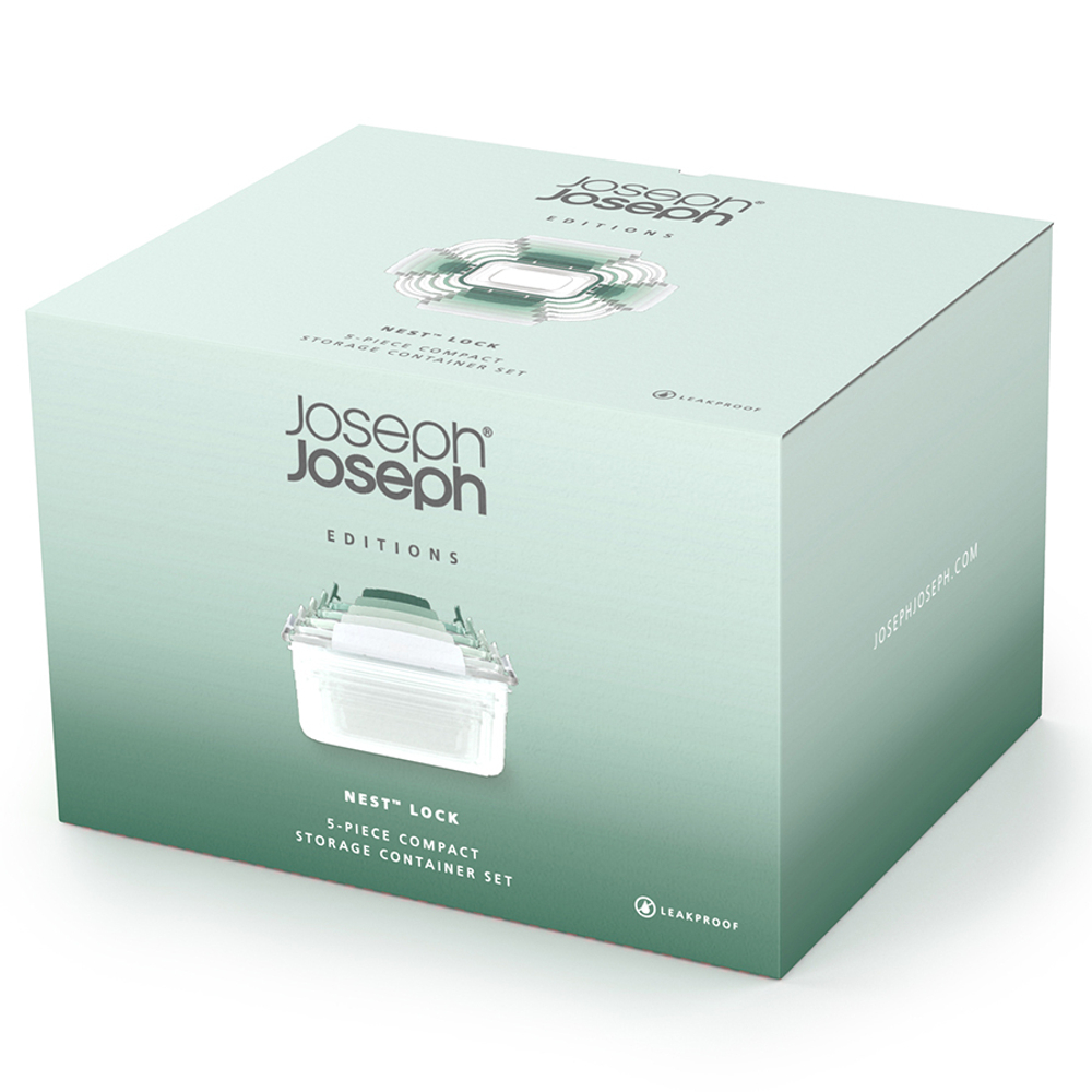 Набор контейнеров nest lock, зеленый, 5 шт.