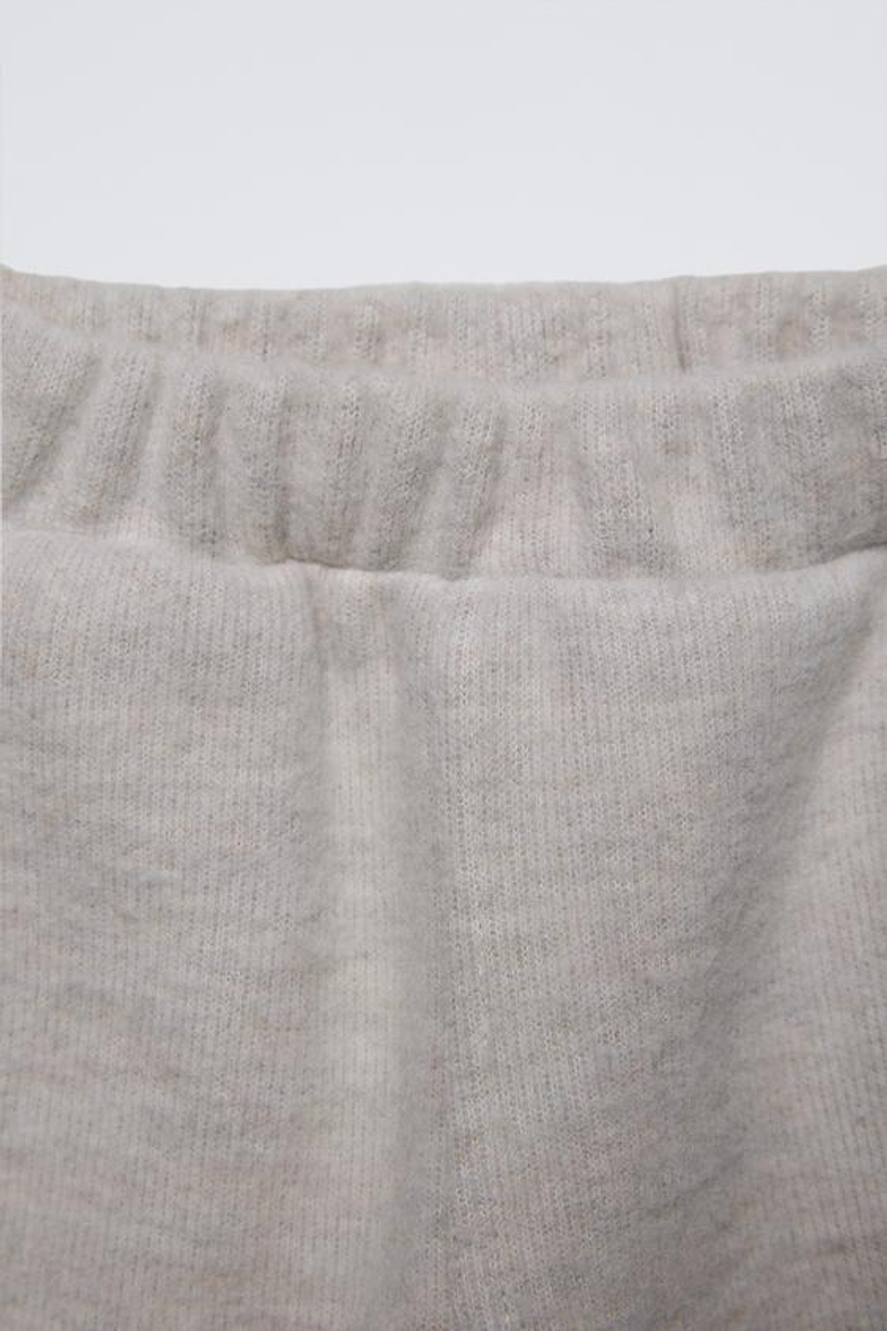 ZARA БРЮКИ BAGGY SOFT TOUCH, ПЕСОЧНЫЙ С МЕЛАНЖЕВЫМ ЭФФЕКТОМ