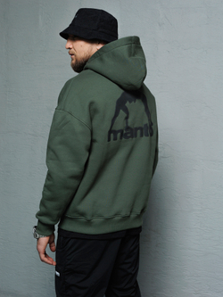 Худи MANTO LABEL OVERSIZE Хаки