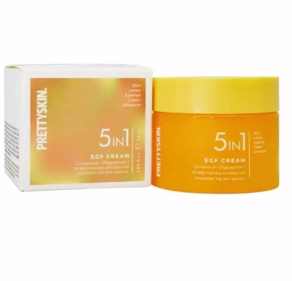 Крем сыворотка для лица с комплексом пептидов PRETTYSKIN 5in1 E.G.F Serum Cream 50 мл
