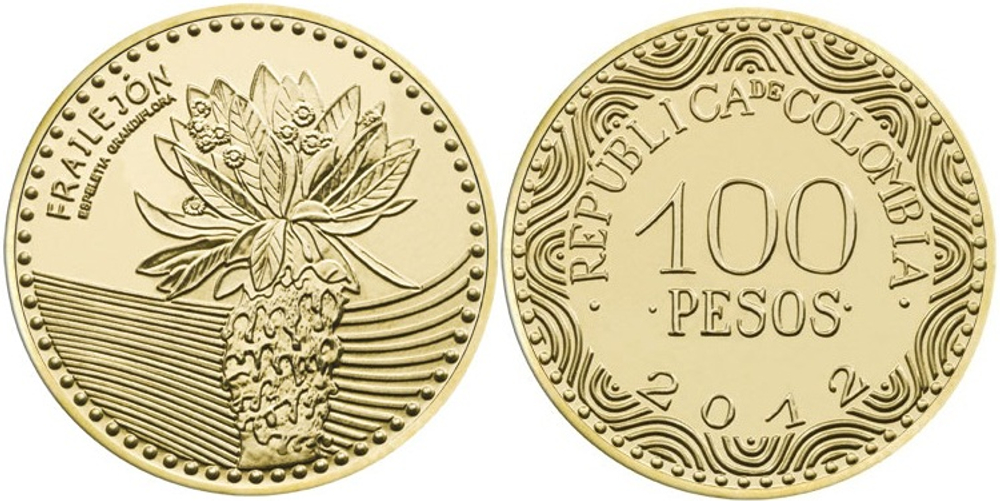 Колумбия 100 песо, 2012 - 2026 Фрайлехон aUNC