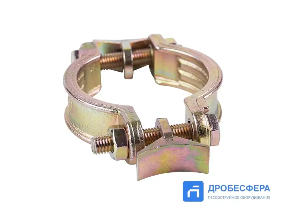 Хомут силовой двухболтовый сталь SL 76