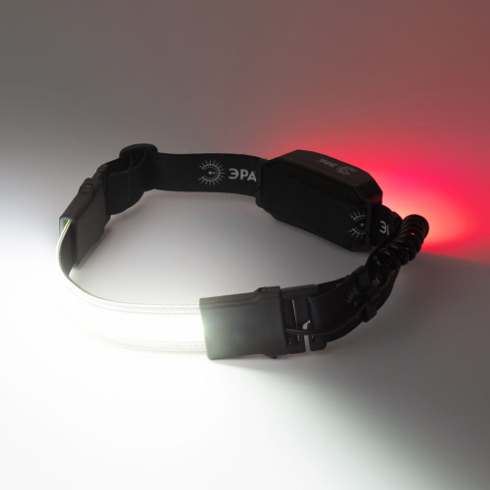 Фонарь налобный светодиодный ЭРА GA-807 Кибер аккумуляторный 5 Вт COB, 3 режима, miscro USB | Налобные фонари