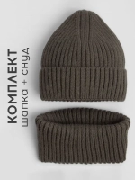 Шапка детская и снуд осенняя