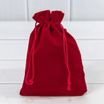 Мешочек 14х20см Бархат класс Б (Красный)