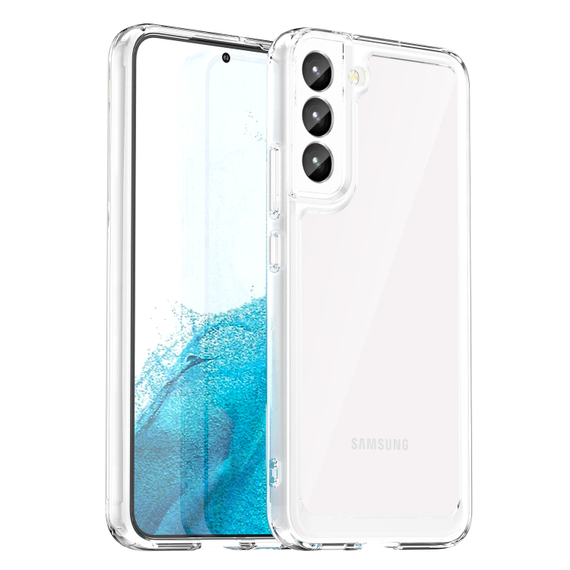 Двухкомпонентный прозрачный чехол для телефона Samsung Galaxy S22, увеличенные защитные свойства