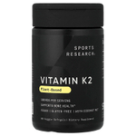 Sports Research, растительный витамин K2, 100 мкг, 60 растительных капсул