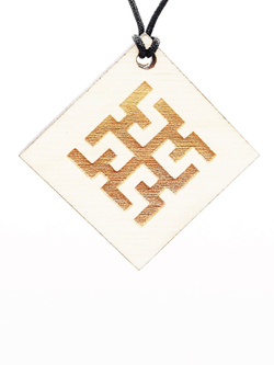 Деревянный славянский оберег Духобор