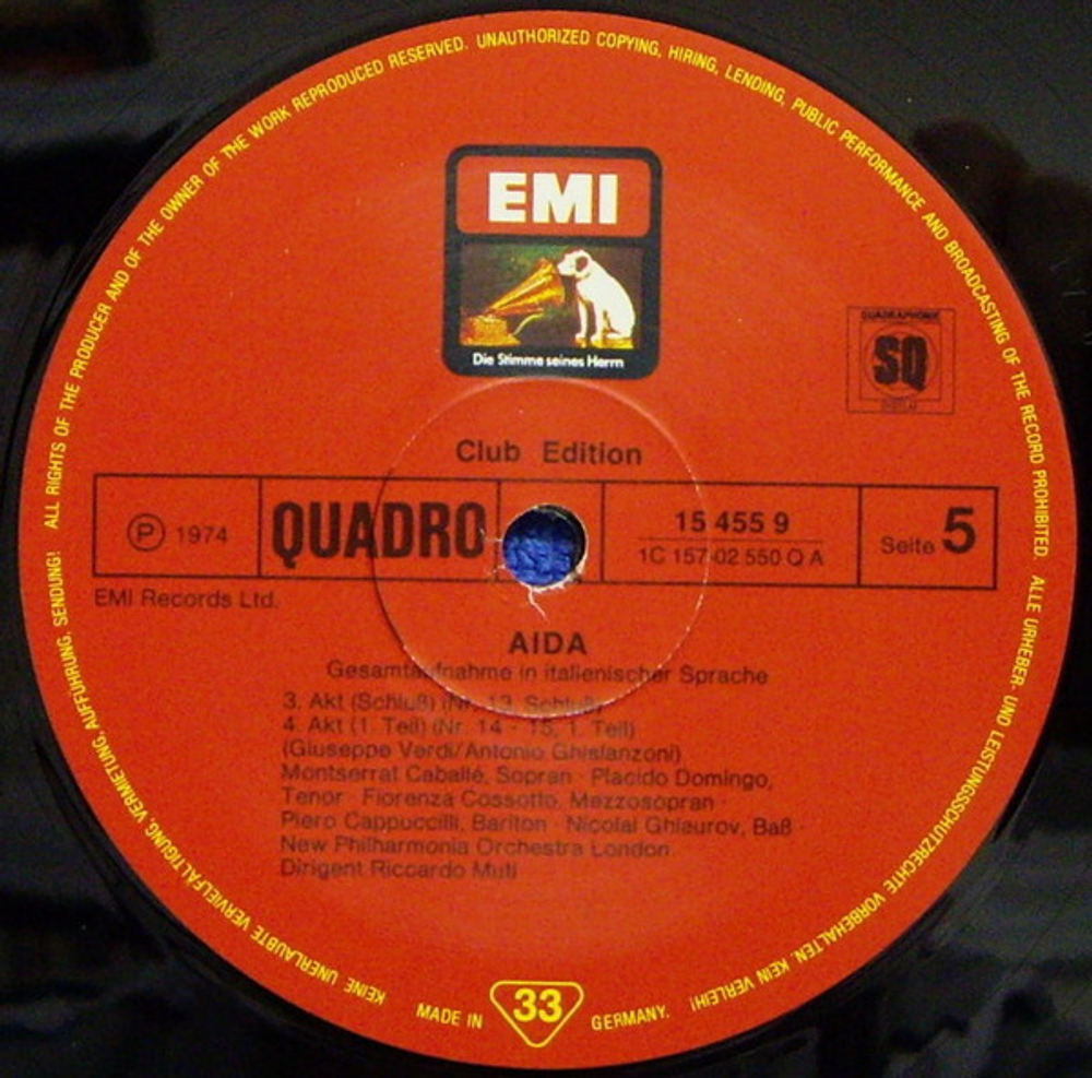 Caballe, Domingo, New Philharmonia Orchestra, Riccardo Muti / Giuseppe Verdi: Aida (3LP)