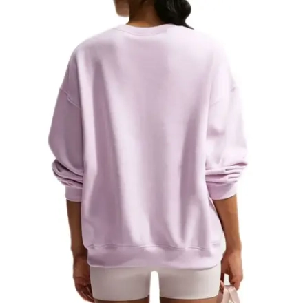 Женская теннисная куртка Nike Studio Fleece Medium Weight Oversized Crew - bleached lilac/sail