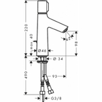 Смеситель для раковины Hansgrohe Talis Select S 72042000 хром