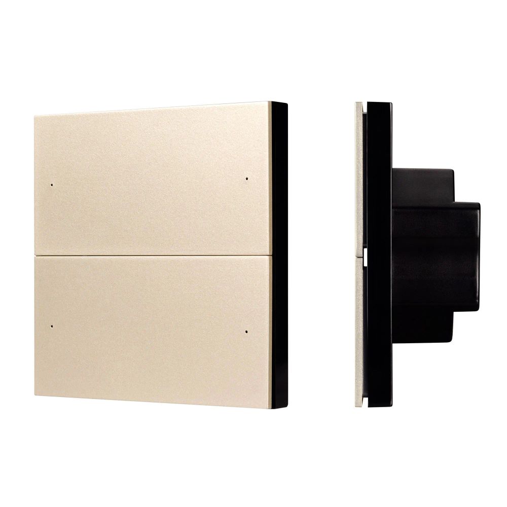 INTELLIGENT ARLIGHT Кнопочная панель SMART-DMX512-801-22-4G-4SC-DIM-IN Gold (230V, 2.4G) (IARL, IP20 Пластик, 5 лет) 039313