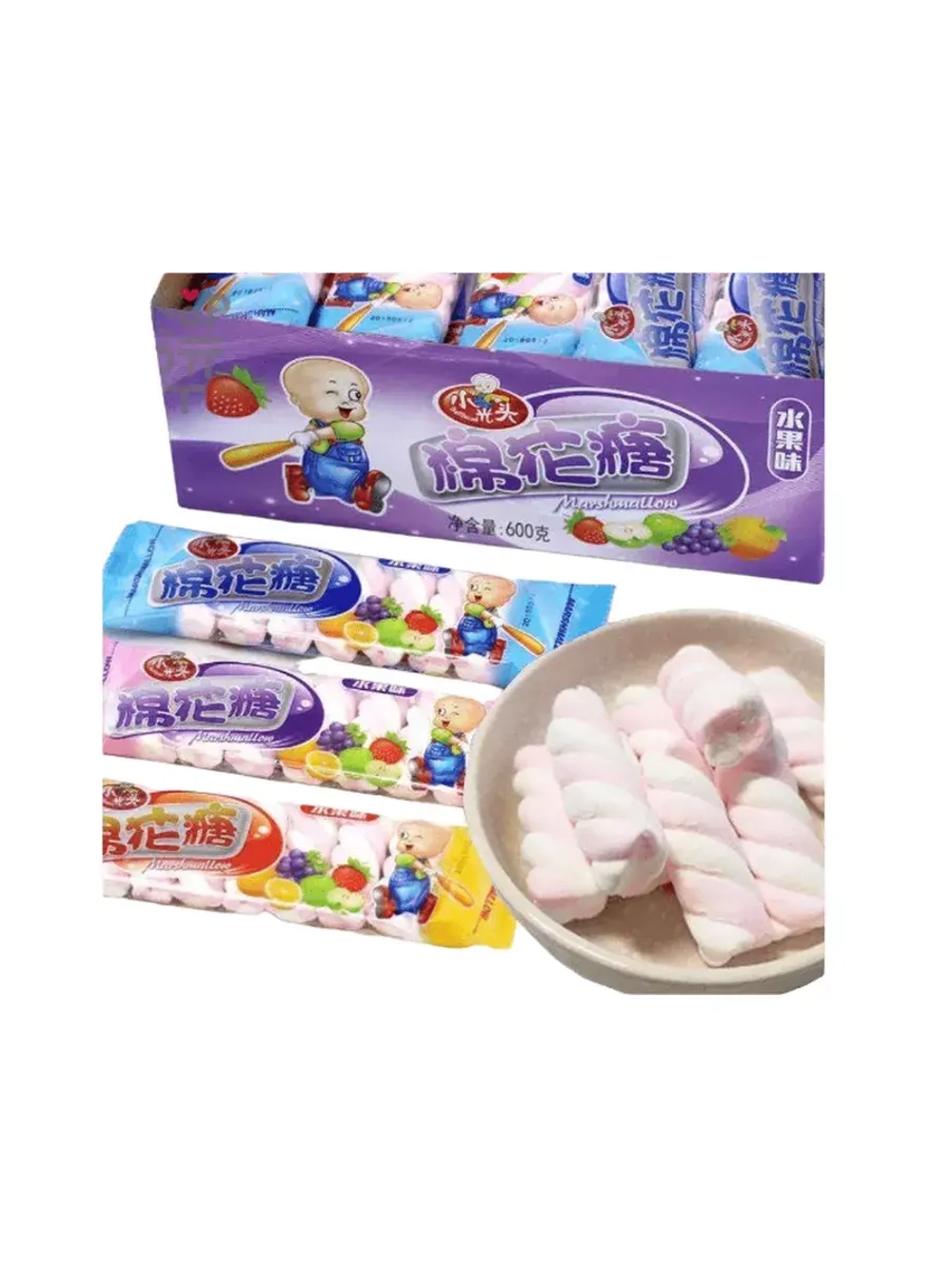 Маршмеллоу с фруктовыми вкусами 18 г * 30 шт