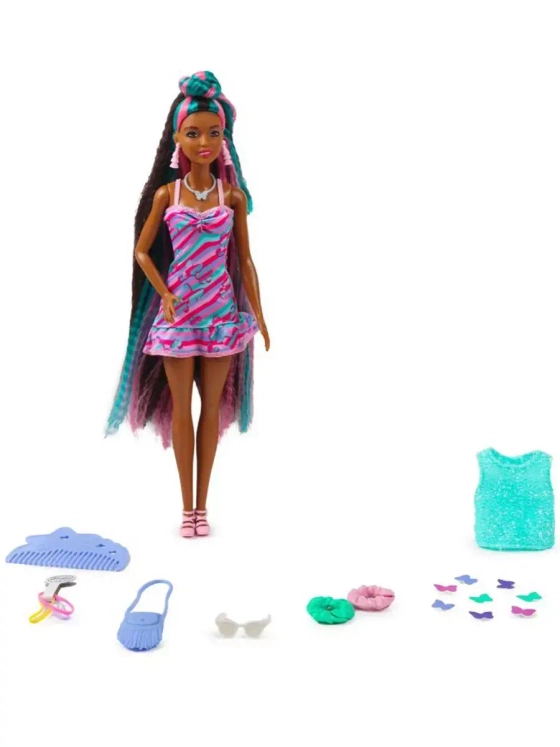 Кукла Барби Totally Hair Звездная красотка HCM91