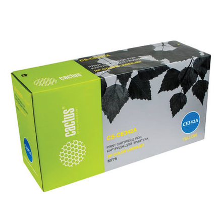 Картридж лазерный CACTUS (CS-CE342A) для HP LaserJet M775dn/f/z, желтый, ресурс 16000 стр., CS-CE342A(R)